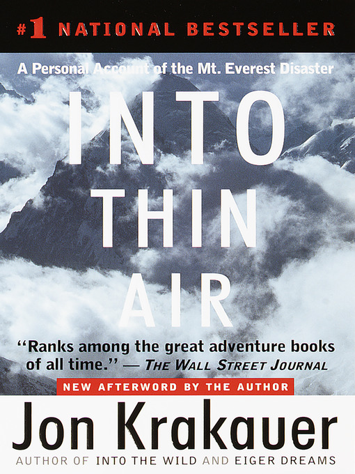Title details for Into Thin Air by Jon Krakauer - Available